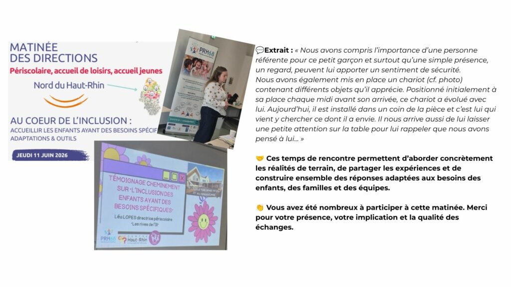 Flyer – Matinée des directions - Périscolaire, accueil de loisirs, accueil jeunes